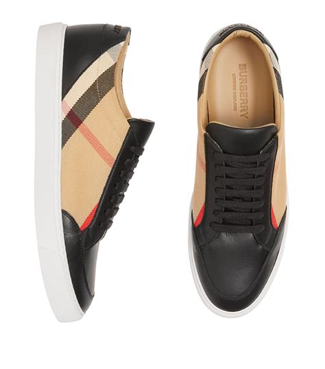 burberry leather and house check sneakers fakes|burberry tielocken coats.